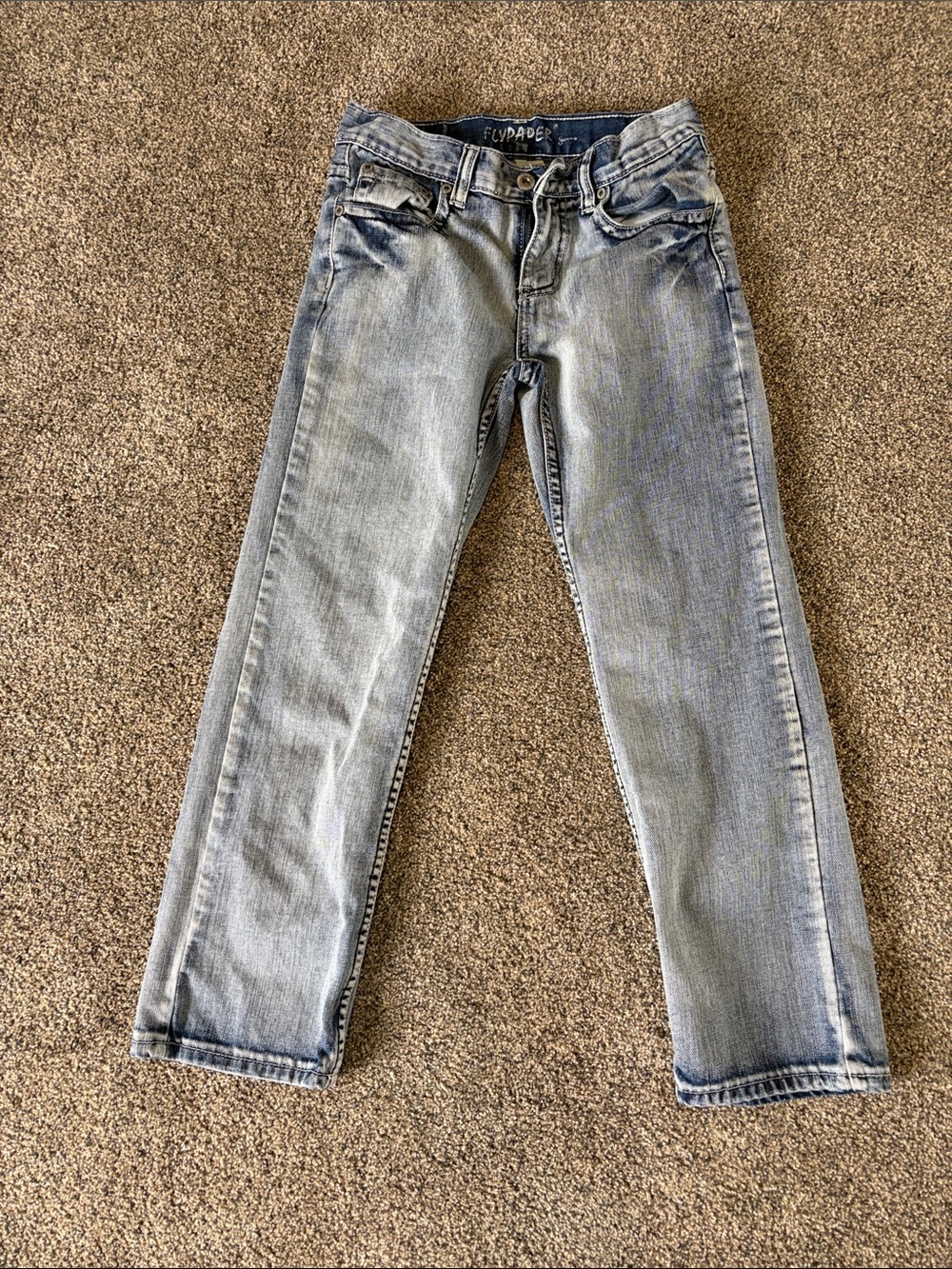 Boys Flypaper Light Blue Jeans - Straight Leg Size 10